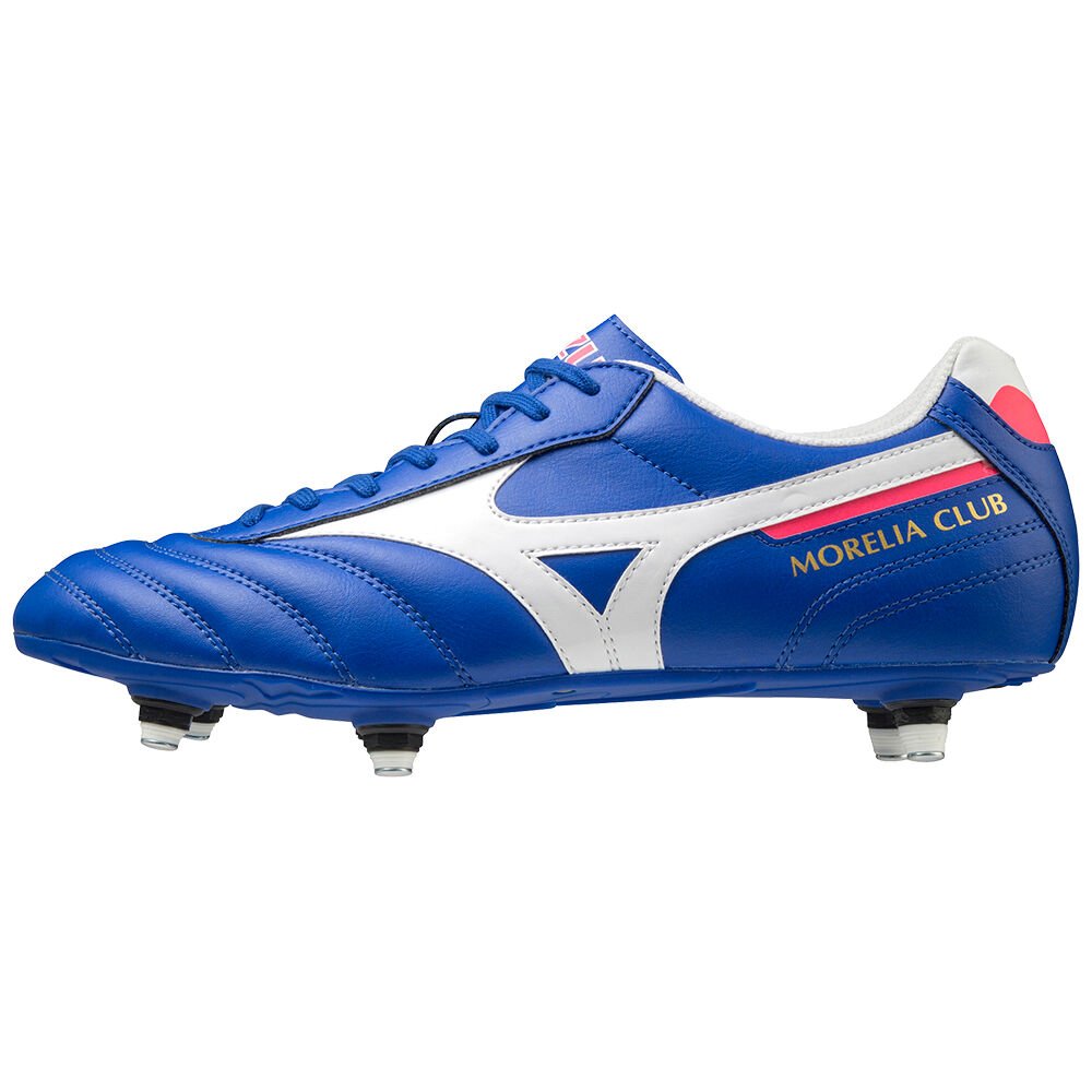 Mizuno Morelia II Club SI Női Focicipő Kék/Fehér VQF325648